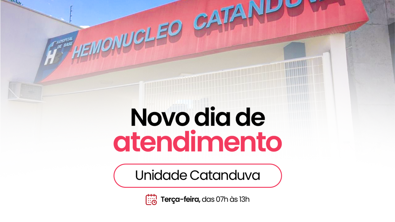 Hemonúcleo de Catanduva passa a funcionar em novo horário